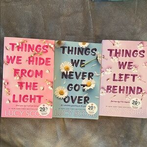 Lucy Score Paperback Set - Pink, Blue, Lavender Covers